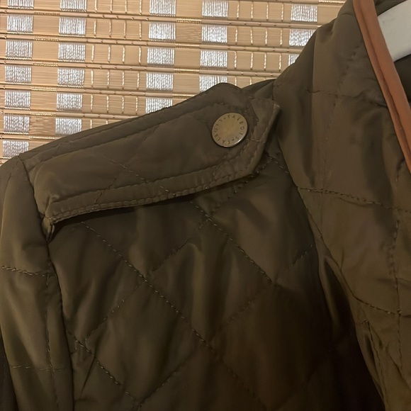 Talbots diamond quilted jacket olive green - Picture 4 of 8